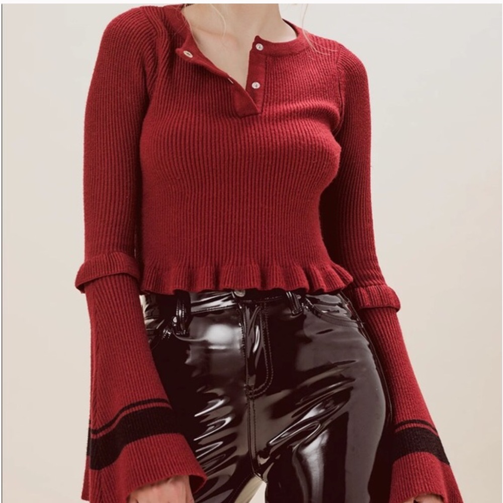 NWT For love & lemons Ivy League sweater